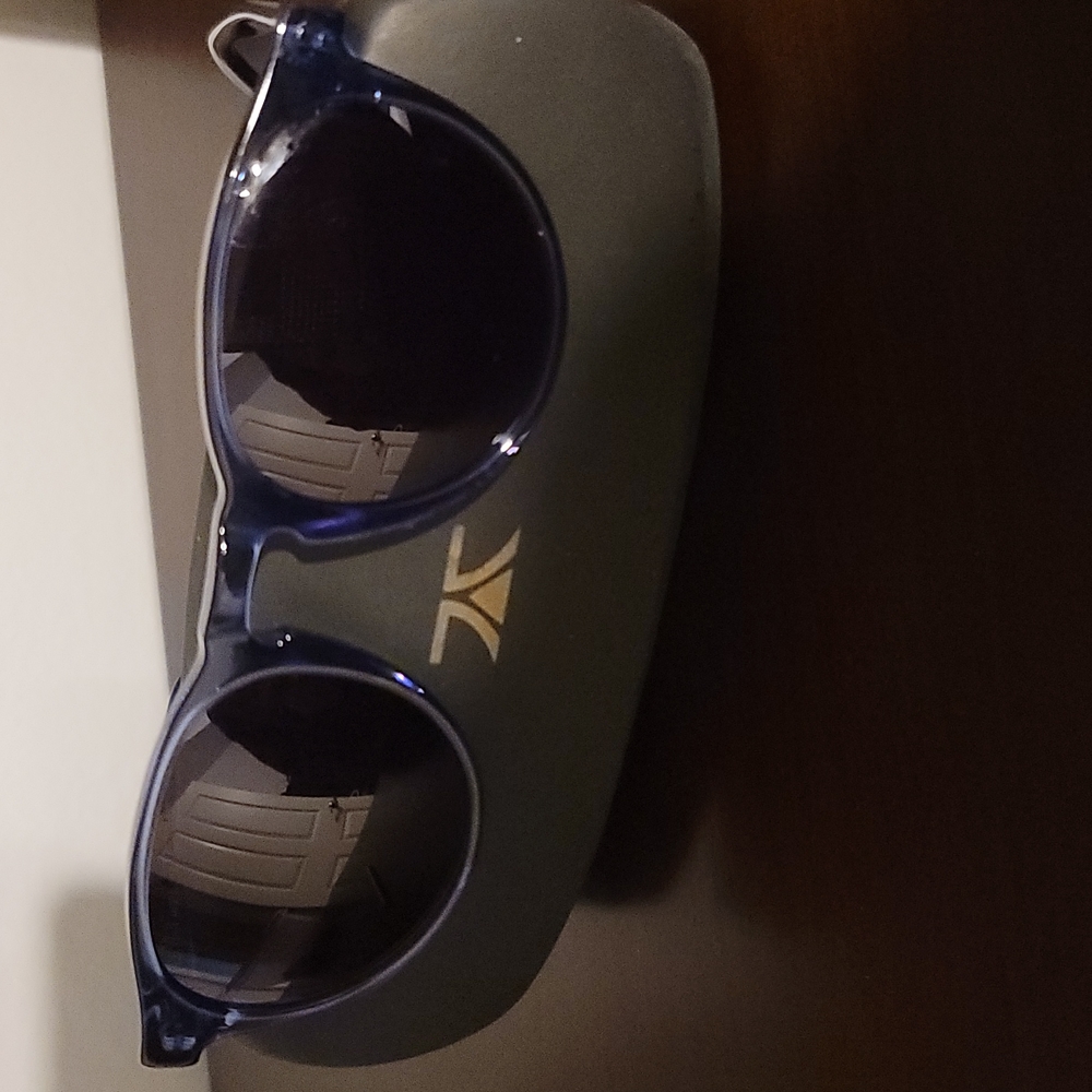 Beautiful Gently used LeVian blue sunglasses